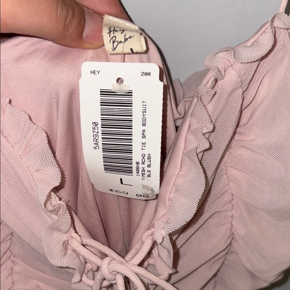 Pink Ruffled Bodysuit NWT - Picture 4 of 13